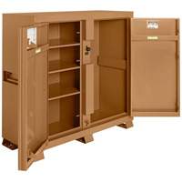 Armoire de chantier mod&egrave;le 111 avec cadenas, Acier, 47,5 pi³, Havane O-Max
