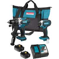LXT Cordless Impact Driver & Hammer Drill/Driver Combo Kit, Lithium-Ion, 18 V O-Max
