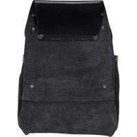 Sac robuste Phantom pour clous et outils, Cuir, 10 pochettes, Noir O-Max