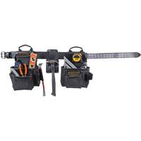 Ensemble de tabliers robustes Phantom 4 morceaux, Cuir, Noir O-Max