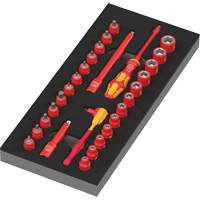 Foam Insert 8007 A VDE Zyklop VDE Ratchet Set 1, 1000 V, 30 Pcs O-Max