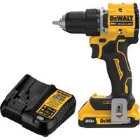 Ensemble visseuse-perceuse sans fil et sans balai ATOMIC COMPACT SERIES, Lithium-ion, 20 V, Mandrin 1/2" O-Max