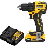 Ensemble de perceuse-visseuse sans fil et sans balai, Lithium-ion, 20 V, Mandrin 1/2" O-Max