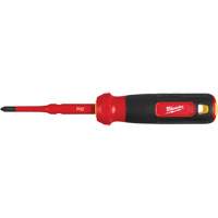 Tournevis &agrave; embouts interchangeables &agrave; tige articul&eacute;e isol&eacute; 1000 V, 2-en-1, 8-4/5" lo, Prise Coussin&eacute;e O-Max
