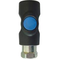 TOPQUIK S1 Industrial Quick Coupler, Polyester Composite/Stainless Steel, 1/4", Female NPT, 174 PSI O-Max