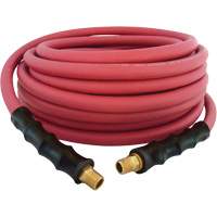 MAXPRO Rubber Hose, Air/Water, EPDM Rubber/Polyester, 3/8" dia. x 50', 300 psi, 1/4 NPT O-Max