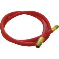 Hose Reel Connecting Hose, Air, EPDM Rubber, 1/2" dia. x 5', 300 psi, 1/2 NPT O-Max