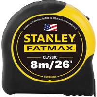 FATMAX&reg; Tape Measure, 1-1/4" x 26'/8 m, Imperial & Metric Graduations O-Max