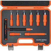 Insulated T-Handle & Hex Bit Set with Case, 1000 V, 9 Pcs O-Max