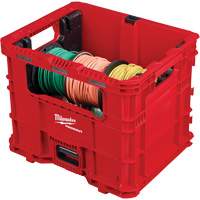 Bac distributeur de fils XL PACKOUT, 15-3/4" x 18-5/8" x 15", Noir/Rouge O-Max