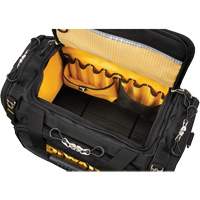 ToughSystem&reg; 2.0 Dirt Repellent Jobsite Tool Bag, 1680 Denier, 50 Pockets, Black/Yellow O-Max