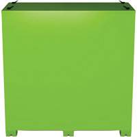 Armoire ventil&eacute;e pour le rangement d'&eacute;PI sur place, Acier, Vert lime haute visibilit&eacute; O-Max