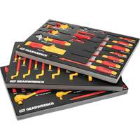 Jeu d'outils VDE isol&eacute;s, 1000 V, 72 M O-Max