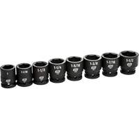 Jeu de douilles SAE &agrave; 6 pans, 8 Mcx, Chocs, Prise de 3/4" O-Max