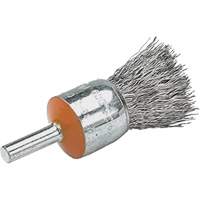 Brosses mont&eacute;es &agrave; fils cr&ecirc;p&eacute;s, 1/2", Fils 0,02", Tige 1/4" O-Max
