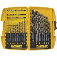 Jobber Drill Bit Set, 17 Pieces, High Speed Steel O-Max