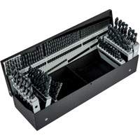 Jobber Length Combination Drill Bit Set, 115 Pieces, High Speed Steel O-Max