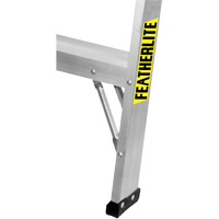 Industrial-Duty Sawhorse, 2' H x 31.9375" W x 23.50" D, 300 lbs. Capacity, Aluminum O-Max