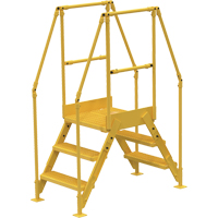 Crossover Ladder, 54-1/2" Overall Span, 30" H x 24" D, 24" Step Width VC442 | O-Max