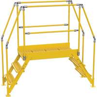 Crossover Ladder, 78-1/2" Overall Span, 30" H x 48" D, 24" Step Width O-Max