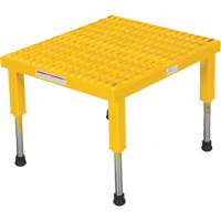 Plate-forme ajustable Step-Mate, 1 marche(s), 23-1/2" la x 19-9/16" lo x 16-1/2" h, Capacit&eacute; 500 lb O-Max
