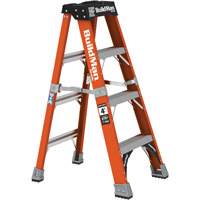 Step Ladder, 4', Fibreglass, 375 lbs. Capacity, Type 1AA O-Max