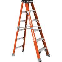 Step Ladder, 6', Fibreglass, 375 lbs. Capacity, Type 1AA O-Max