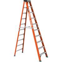 Step Ladder, 10', Fibreglass, 375 lbs. Capacity, Type 1AA O-Max