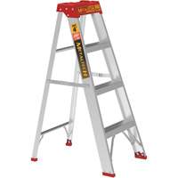 Step Ladder, 4', Aluminum, 200 lbs. Capacity, Type 3 O-Max