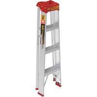 Step Ladder, 4', Aluminum, 200 lbs. Capacity, Type 3 O-Max