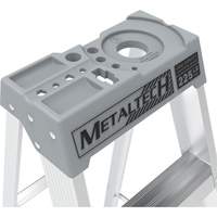 Step Ladder with Paint Tray, 10', Aluminum, 225 lbs. Capacity, Type 2 O-Max