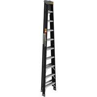 Step Ladder with Paint Tray, 10', Fibreglass, 250 lbs. Capacity, Type 1 O-Max