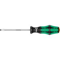Tapered Slotted Screwdriver, 1/2", 10/1/2" L, Plastic Handle O-Max