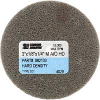 Disque unitarisé Standard Abrasives<sup>MC</sup>, 3" x 1/4", Arbre de 1/4", Grain de Fin, Oxyde d'aluminium VU777 | O-Max