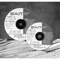 Cut-Off Wheel, 5" x 0.045", 7/8" Arbor, Type 27, Aluminum Oxide/Ceramic, 12200 RPM O-Max