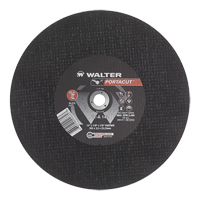 Meule &agrave; tronçonner rapide en acier inoxydable Portacut, 14" x 1/8", Arbre de 7/8", Type 1, Oxyde d'aluminium, 5400 Tr/min O-Max