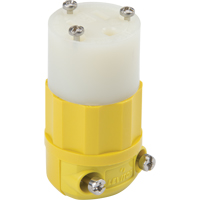 Industrial Straight Blade Connector, 5-15P, Nylon O-Max