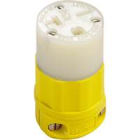 2-Pole 3-Wire Grounding Straight Blade Connector, 5-20P, Nylon O-Max