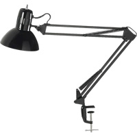 Lampes de bureau &agrave; pince - Bras flexible, 100 W, Incandescente, Pinces serre-joints, Noir O-Max
