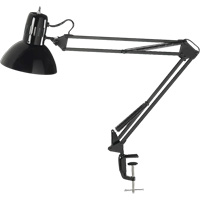 Lampes de bureau à pince - Bras flexible, 100 W, Incandescente, Pinces serre-joints, Noir XA982 | O-Max