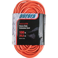 Cordon rallonge en vinyle, Ext&eacute;rieur, SJTW, AWG 14/3, 13 A, 100' O-Max
