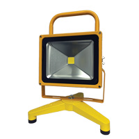 Projecteurs portatifs et rechargeables, DEL, 30 W, 3000 lumens, Boîtier en Aluminium O-Max