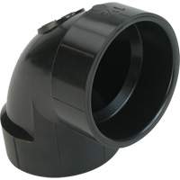 Raccord coude 90°  de sol, Noeud x noeud, Plastique, 4" x 3" O-Max