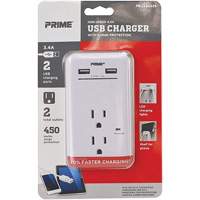 Prime&reg; USB Charger with Surge Protector O-Max