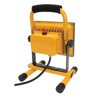 Portable Work Light, LED, 20 W, 2500 Lumens, Aluminum Housing O-Max