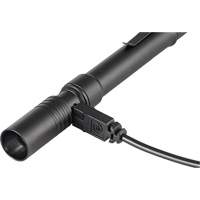 Lampe de poche stylo USB Stylus Pro, DEL, 350 lumens, Corps en Aluminium, piles Rechargeable, Compris O-Max