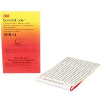 Livret d'étiquettes pour le marquage de fils préimprimées ScotchCode<sup>MC</sup> XH306 | O-Max