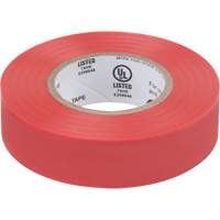 Electrical Tape, 19 mm (3/4") x 18 M (60'), Red, 7 mils O-Max