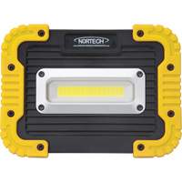 Portable Work Light, LED, 10 W, 1000 Lumens, Plastic Housing O-Max