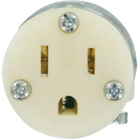 Hospital Grade Extension Plug Connector, 5-15R, Nylon O-Max